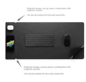 15W Magnetic Wireless Charger Mouse Pad