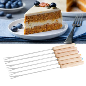 6-Piece Stainless Steel Fondue Fork Set