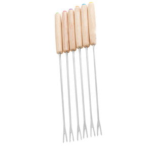 6-Piece Stainless Steel Fondue Fork Set
