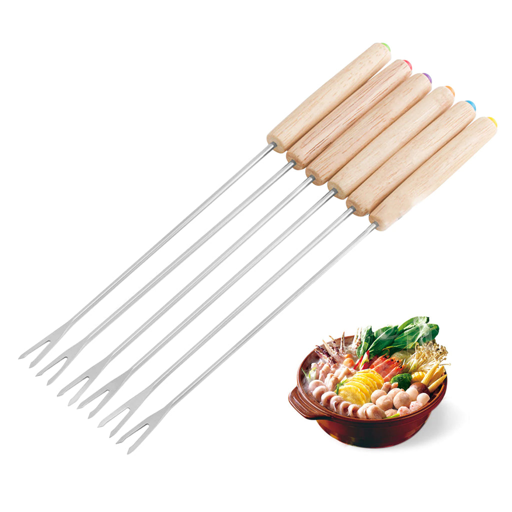 6-Piece Stainless Steel Fondue Fork Set