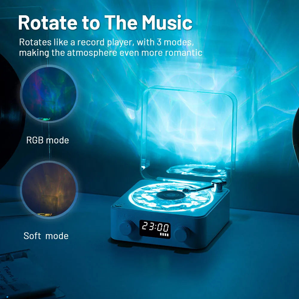 Retro Bluetooth Speaker - Vinyl Record Player